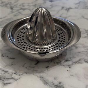 Sleek Silver Citrus Juicer